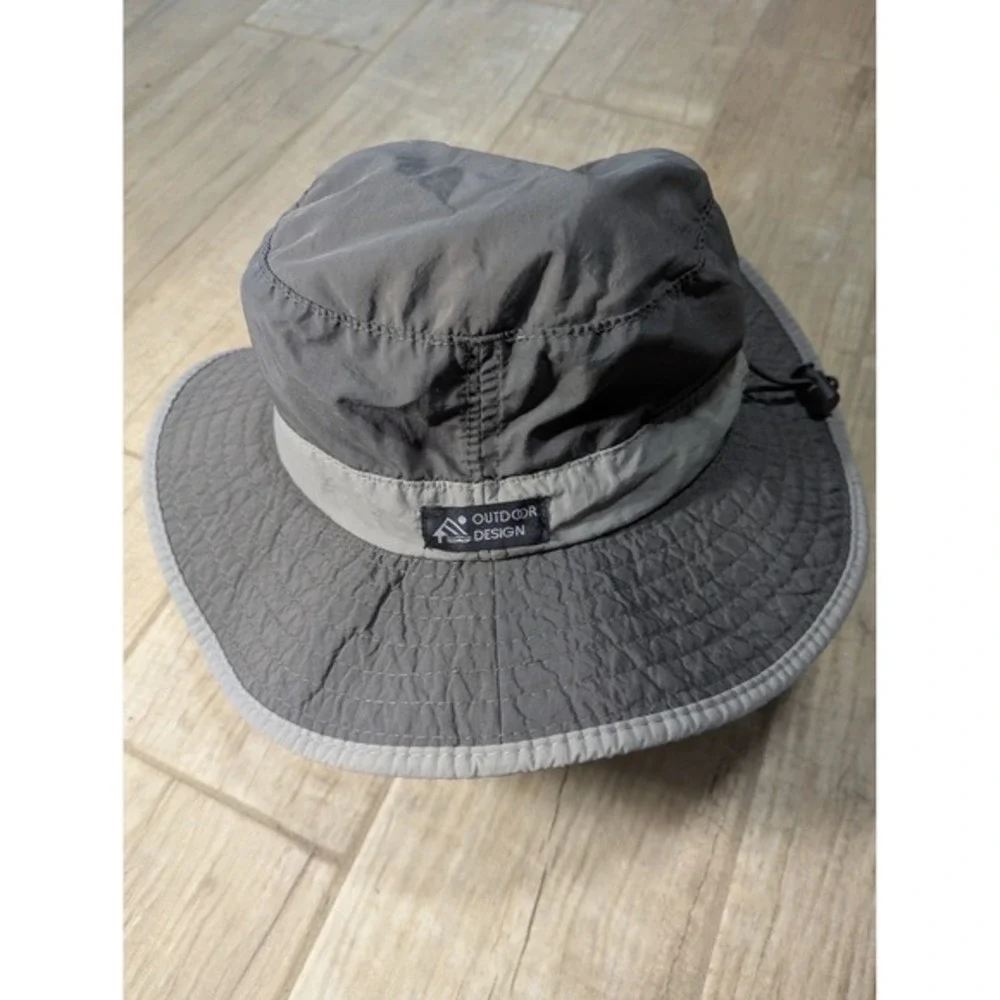 DPC Dorfman Pacific Co. Outdoor Boonie Hat Sun Bucket Nylon Gray Large‎